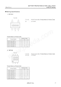 S-8211EAO-M5T1U Datasheet Page 21