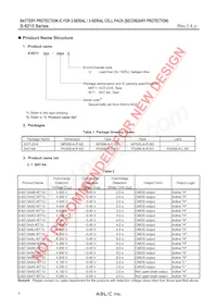 S-8213AAK-M6T1U Datasheet Page 4