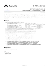 S-8225AAH-TCT1U Datasheet Cover