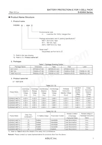 S-8240AAP-I6T1U Datasheet Pagina 3