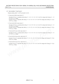 S-8244ABKFN-CFKT2S Datasheet Pagina 11