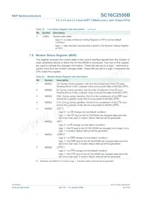 SC16C2550BIN40 Datasheet Page 23