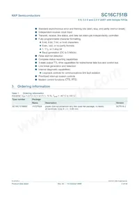 SC16C751BIBS Datasheet Page 2