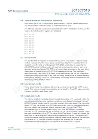 SC16C751BIBS Datasheet Page 9