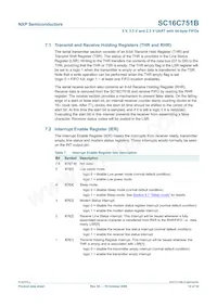 SC16C751BIBS Datasheet Page 12