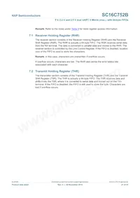 SC16C752BIBS Datasheet Page 21
