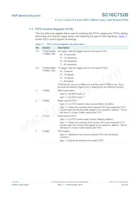 SC16C752BIBS Datasheet Page 22