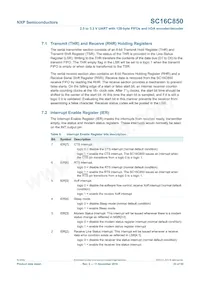 SC16C850IBS Datasheet Page 23