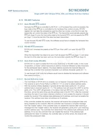 SC16C850SVIBS Datasheet Page 16