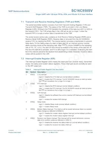 SC16C850SVIBS Datasheet Page 20