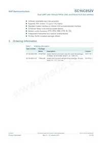 SC16C852VIBS Datasheet Page 2