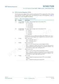 SC68C752BIBS Datasheet Pagina 22