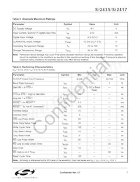 SI2435-B-FTR Datasheet Page 7