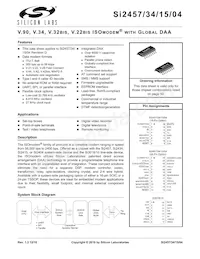 SI2457-C-GTR Datasheet Cover
