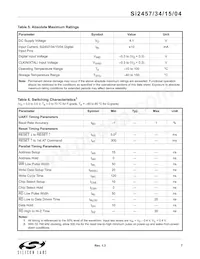 SI2457-C-GTR Datasheet Page 7