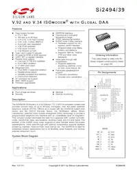 SI2494-A-GM Datenblatt Cover