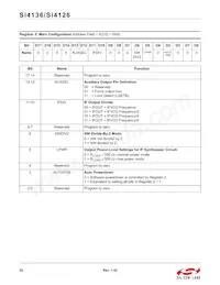 SI4126-F-BMR Datasheet Page 22