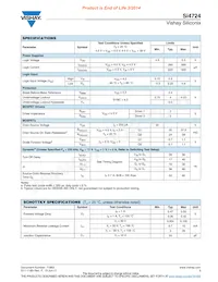 SI4724CY-T1-E3 Datasheet Page 3