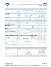 SI4724CY-T1-E3 Datenblatt Seite 3