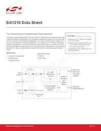 SI51210-A01AFM Datasheet Copertura