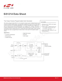 SI51214-A06625-GM Datasheet Cover