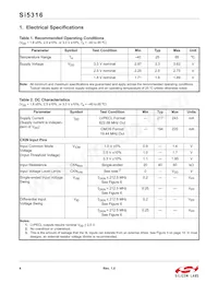 SI5316-B-GM Datasheet Page 4