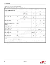 SI5316-B-GM Datasheet Pagina 6