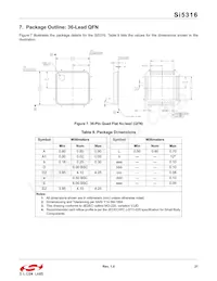 SI5316-B-GM Datasheet Page 21