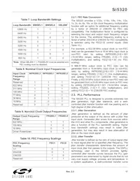 SI5320-H-BL Datasheet Page 17
