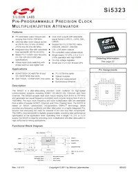 SI5323-B-GM Datasheet Cover