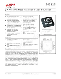 SI5325A-C-GM Datenblatt Cover