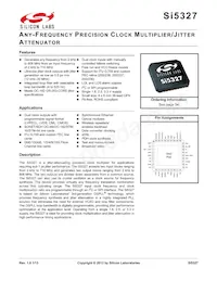 SI5327B-C-GMR Datenblatt Cover