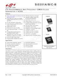 SI5351A-B04486-GT Datasheet Cover