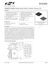 SI5364-H-BL Datasheet Cover