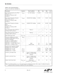 SI5364-H-BL Datasheet Page 8