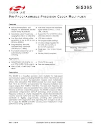 SI5365-C-GQ Datasheet Cover