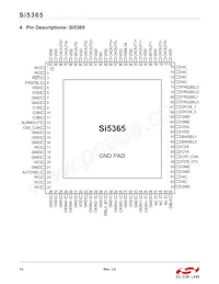 SI5365-C-GQ Datasheet Page 14