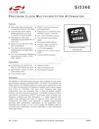 SI5366-C-GQR Datenblatt Cover