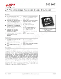 SI5367A-C-GQ Datasheet Cover