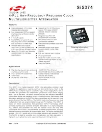 SI5374C-A-BL Datasheet Cover