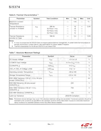 SI5374C-A-BL Datasheet Pagina 12