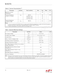 SI5375B-A-BL Datasheet Page 12