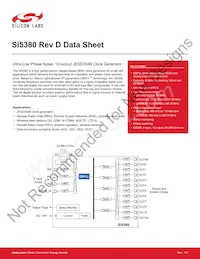 SI5380A-D-GMR Datasheet Cover