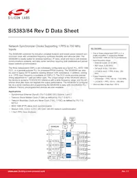 SI5383A-D08447-GM Datenblatt Cover