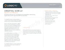 SOMOMAP3530-11-1782JFIR Datasheet Cover