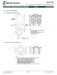 SX1781IMLTRT Datasheet Page 14