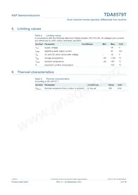 TDA8579T/N1 Datasheet Page 4