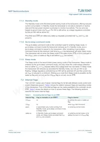TJA1041T/VM數據表 頁面 7