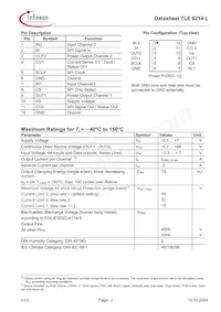TLE6214L Datasheet Page 2
