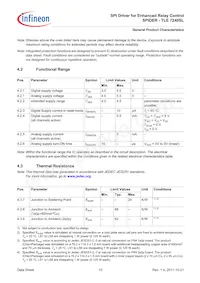 TLE7240SL Datasheet Page 10